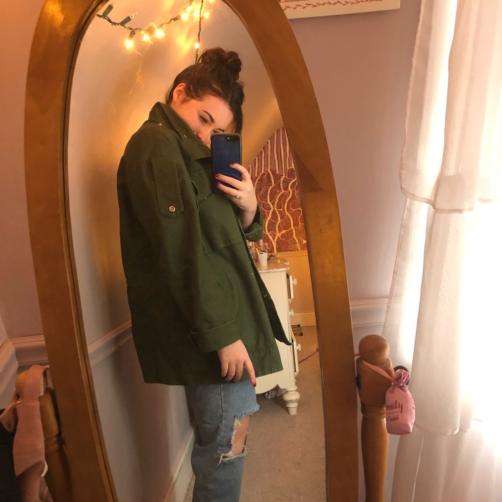 H&M green jacket